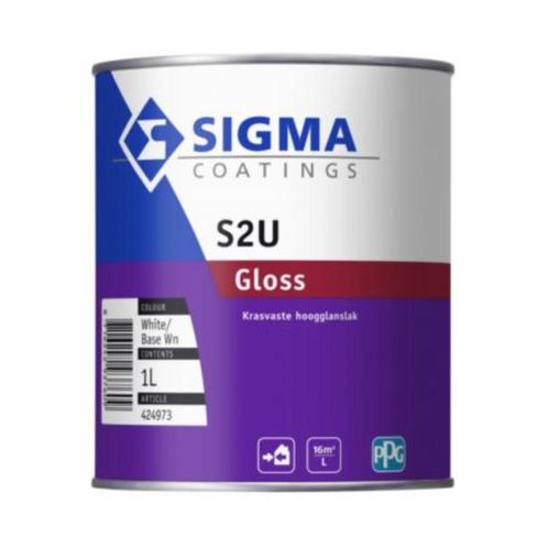 Sigma S2U Gloss,Satin 1L-Nu korting 54,99€, Doe-het-zelf en Bouw, Verf, Beits en Lak, Nieuw, Verf, Overige kleuren, Ophalen of Verzenden