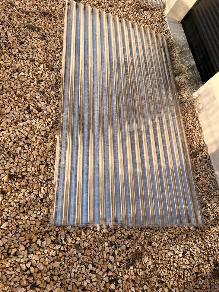 Polycarbonaat golfplaten (12), Doe-het-zelf en Bouw, Dakpannen en Dakbedekking, Zo goed als nieuw, Zwart, Ophalen