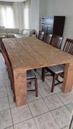 grote tafel 2m40 en salontafel, Comme neuf, 100 à 150 cm, Rectangulaire, Enlèvement