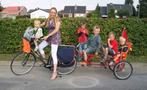 dubbele tandem aanhangfiets bakfiets kinderfiets gezin, Ophalen, Gebruikt