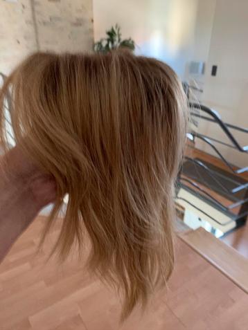  Hairtopper met echt haar blond met balayage  beschikbaar voor biedingen
