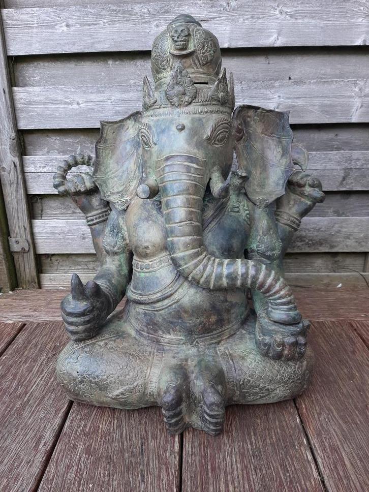 Standbeeld van Ganesh/Ganapati/Brons/India/Azië, Antiek en Kunst, Kunst | Niet-Westerse kunst, Ophalen of Verzenden