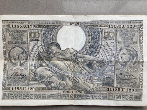 Bankbiljet 100BF uit 1943, Postzegels en Munten, Bankbiljetten | België, Los biljet, Ophalen