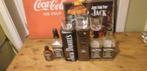Lot Jack Daniels , kokers , glazen , bord , lege flessen, Huis en Inrichting, Ophalen
