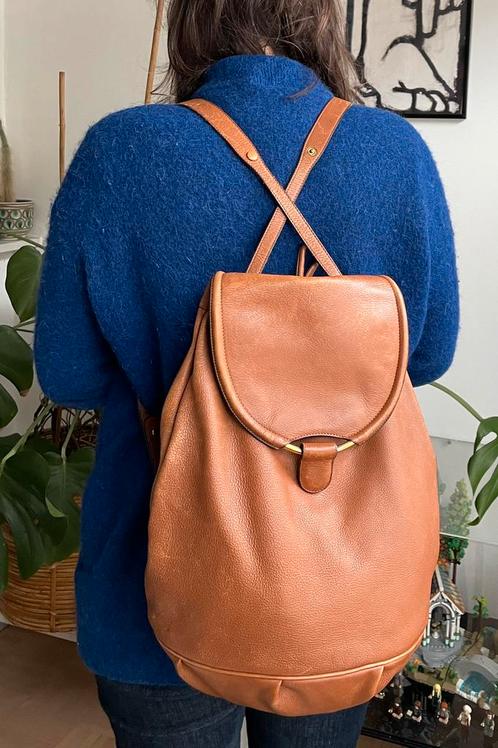 Rugzak in leder Delvaux, Handtassen en Accessoires, Tassen | Damestassen, Ophalen of Verzenden