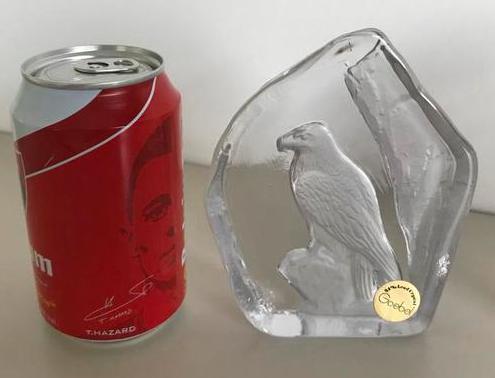 GOEBEL 1989 kristallen presse-papier adelaar 24% loodkristal, Antiek en Kunst, Antiek | Glaswerk en Kristal, Ophalen of Verzenden