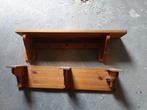 Houten kapstok + houten schap, Gebruikt, Minder dan 100 cm, Hout, Ophalen