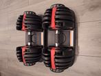 Verstelbare dumbells set 2 - 24 kg, Sport en Fitness, Fitnessmaterialen, Ophalen of Verzenden, Zo goed als nieuw, Buik, Dumbbell
