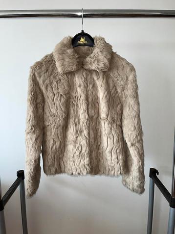 (Nep)bontjas Vila XS, Kleding | Dames, Jassen | Winter, Ophalen of Verzenden, Zo goed als nieuw, Maat 34 (XS) of kleiner, Beige