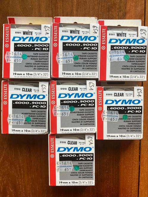 Dymo tape - veel verschillende soorten, Informatique & Logiciels, Étiqueteuses, Comme neuf, Enlèvement ou Envoi