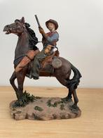 Cowboy beeld op paard, Ophalen of Verzenden