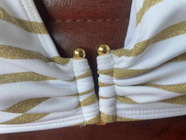 Polo Ralph Lauren Bikini dames goud/wit ALS NIEUW, Vêtements | Femmes, Packs de vêtements pour femmes, Comme neuf, Taille 38/40 (M)