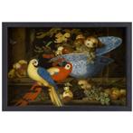 Nature morte avec des fruits et deux perroquets - Balthasar, Envoi, Création originale, 50 à 75 cm, 50 à 75 cm