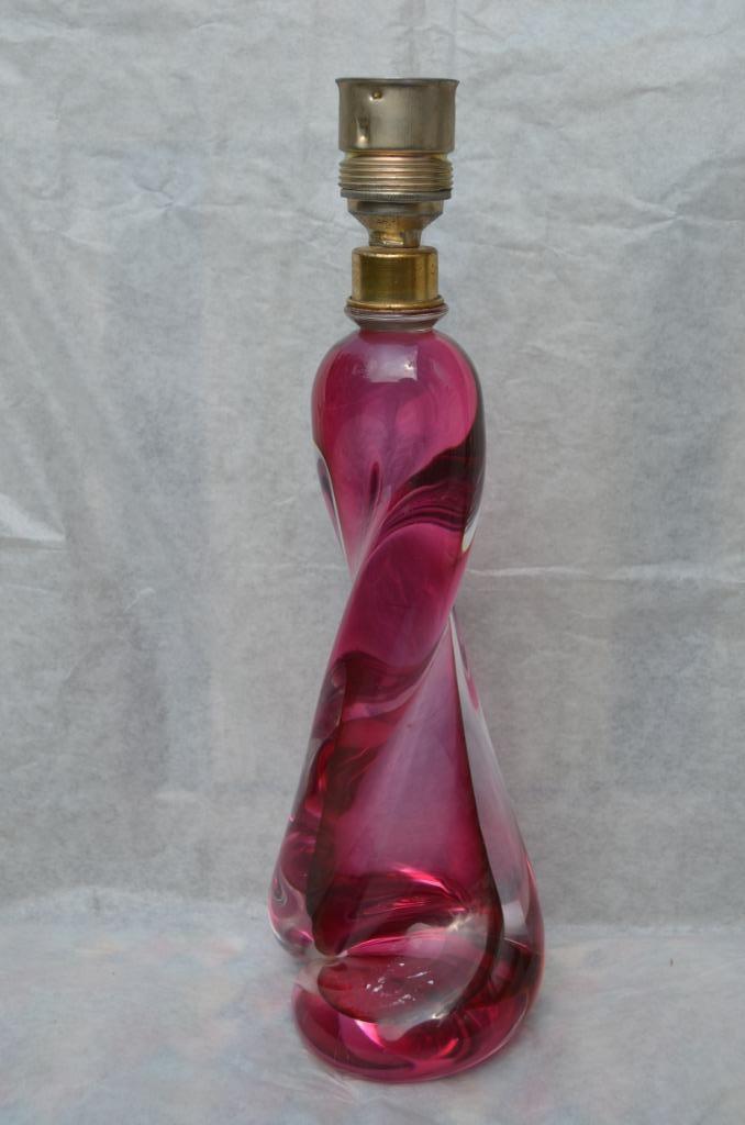 Val st. Lambert lampevoet helaas ongemerkt wel gaaf, Antiek en Kunst, Antiek | Glaswerk en Kristal, Ophalen of Verzenden