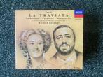 Opera Verdi La Traviata boxset 2 cd’s met boekje Pavarotti, Ophalen of Verzenden, Zo goed als nieuw, Opera of Operette, Boxset