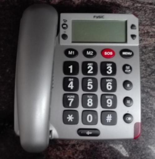 Fysic - Alarm Telefoon FX-3800 - In werkende staat - € 20, Telecommunicatie, Vaste telefoons | Niet Draadloos, Zo goed als nieuw