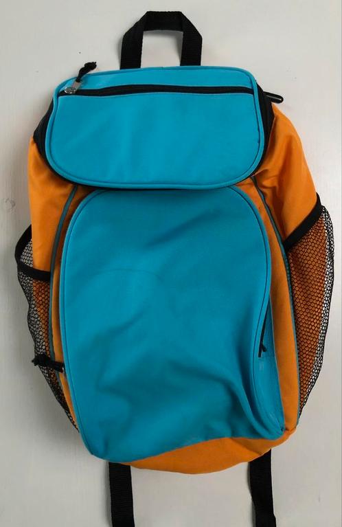 koeltas rugtas 38 x 28 x 18 blauw oranje, Handtassen en Accessoires, Tassen | Reistassen en Weekendtassen, Gebruikt, Blauw, Minder dan 40 cm