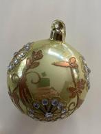 Scandinavische glazen retro kerstbal met glazen oogje, Diversen, Kerst, Ophalen, Zo goed als nieuw