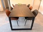 Eettafel + 6 stoelen, Huis en Inrichting, Tafels | Eettafels, Ophalen, 50 tot 100 cm, Zo goed als nieuw, Vijf personen of meer