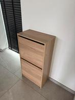 BISSA Schoenenkast 2 vakken, eikenpatroon, 49x28x93 cm, Ophalen, Zo goed als nieuw