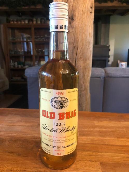 Old Brig 100% Scotch Whisky 1994 imported Simkens Borsbeek, Verzamelen, Wijnen, Zo goed als nieuw, Vol, Verzenden
