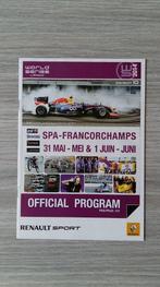 World Series by Renault 2014 Spa-Francorchamps - programme, Comme neuf, Enlèvement ou Envoi, Renault