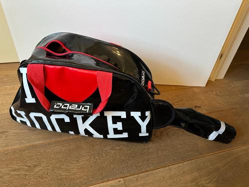 Hockeyzak zwart/rood "I love Hockey" (in perfecte staat), Sports & Fitness, Hockey, Comme neuf, Sac, Enlèvement ou Envoi