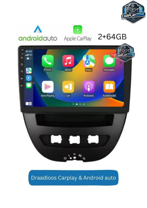 AYGO | 107 | C1 - APPLE CARPLAY DRAADLOOS NIEUW GARANTIE, Auto diversen, Autoradio's, Nieuw, Ophalen of Verzenden