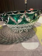 Mooie gesigneerde kristallen fruitschaal inperfecte staat, Antiek en Kunst, Ophalen