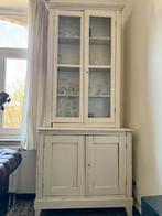 Vitrinekast - Antieke keukenkast, Huis en Inrichting, Kasten | Vitrinekasten, Ophalen, 100 tot 150 cm, 200 cm of meer, Overige houtsoorten