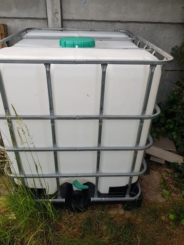 Regenton - IBC Container - Watervat 1000 liter beschikbaar voor biedingen