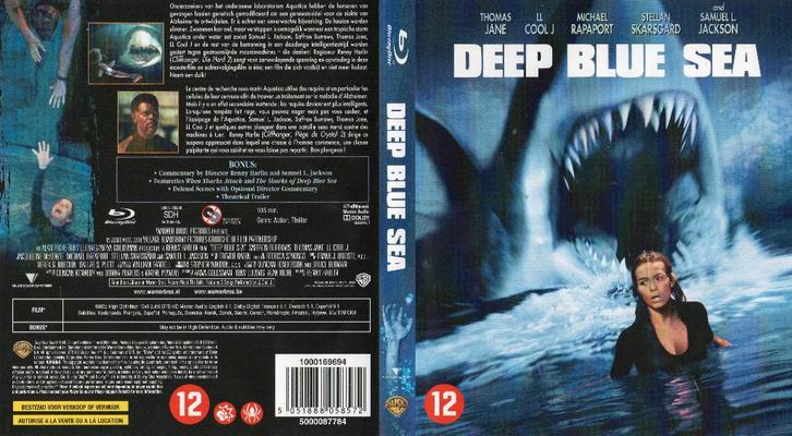 peur bleue (deep blue sea) (blu-ray) neuf, CD & DVD, Blu-ray, Comme neuf, Horreur, Enlèvement ou Envoi