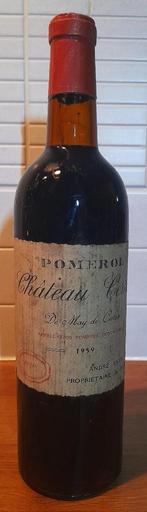 Chateau Certan de mei 1959 Pomerol, Verzamelen, Frankrijk, Ophalen of Verzenden, Zo goed als nieuw, Rode wijn