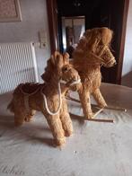2 paardjes in stro, mooi als decoratie, Verzamelen, Ophalen of Verzenden, Zo goed als nieuw