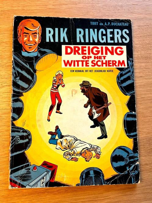 Rik Ringers 7: EERSTE DRUK uit 1968 - Dreiging op het witte, Boeken, Stripverhalen, Gelezen, Eén stripboek, Ophalen of Verzenden