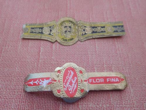 Ringen van fabrikant Flor Fina en onvolledige reeksen, Verzamelen, Rookartikelen, Aanstekers en Luciferdoosjes, Gebruikt, Sigarenbandjes