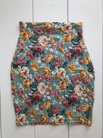 vintage jaren 90 rokje Kookaï 34 bloemen rozen beschikbaar voor biedingen