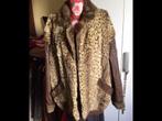 Veste fourrure et cuir taille 44/46, Kleding | Dames, Grote Maten, Ophalen of Verzenden, Zo goed als nieuw