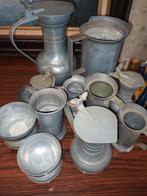 Antieke kannetjes in metaal. 11 stuks, Enlèvement ou Envoi