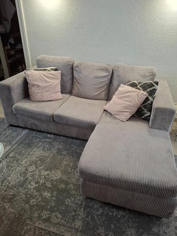 Hoekbank ribstof, Trois personnes, Banc d'angle, 125 à 150 cm, 150 à 200 cm