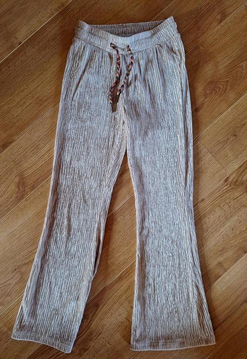 Like Flo roségouden velours legging 128, Kinderen en Baby's, Kinderkleding | Maat 128, Zo goed als nieuw, Meisje, Broek, Ophalen of Verzenden