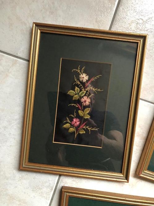 3 cadres dorés à la feuille, Huis en Inrichting, Woonaccessoires | Lijsten, Nieuw, Minder dan 50 cm, Minder dan 50 cm, Hout, Ophalen of Verzenden