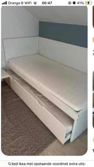 2 enkele bedjes + uittrekbed beschikbaar voor biedingen