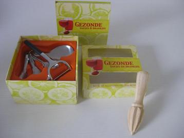 Geschenkbox gezonde sapjes&drankjes 128blz+ toebehoren NIEUW beschikbaar voor biedingen