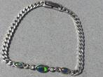 Coober Pedy Opal triplet bracelet en argent 18 cm. Opale Opa, Bijoux, Sacs & Beauté, Argent, Enlèvement ou Envoi, Argent, Neuf