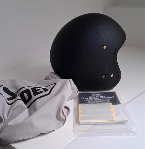 Shoei J.O. dameshelm, mat zwart, maat M, Motoren, Kleding | Motorhelmen, Dames, Jethelm, M, Shoei, Tweedehands, Ophalen of Verzenden