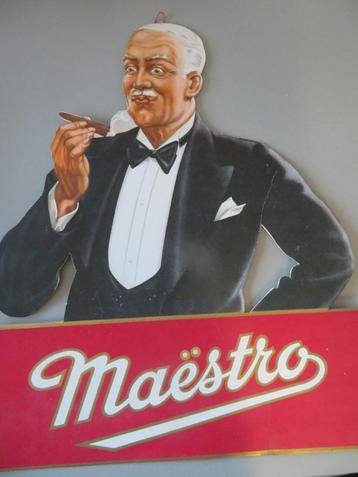 panneau publicitaire Cigars Maestro tobacco, Envoi, Comme neuf, Autres types