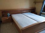 Lit de 180 cm de large, en bois massif, Maison & Meubles, Chambre à coucher | Chambres à coucher complètes, Enlèvement ou Envoi