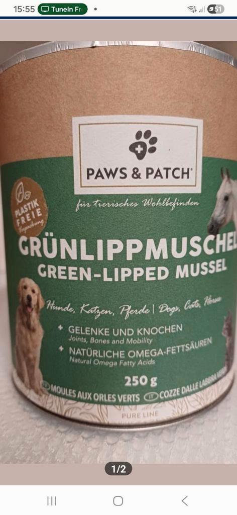 Groene lipmossel voor honden ( gewrichten ), Animaux & Accessoires, Nourriture pour Animaux, Chien, Enlèvement ou Envoi