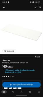 Järstorp werkblad wit/laminaat 246 x 2,8 cm, Enlèvement